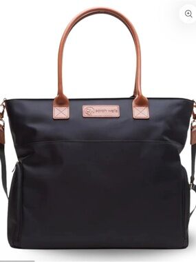 SW Breast Pump Tote with Tan Handles